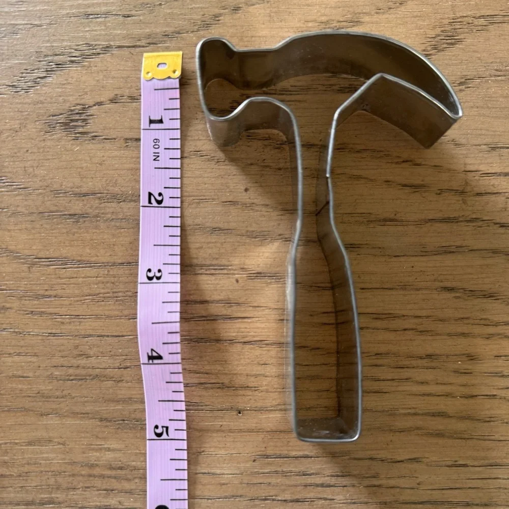 Silver Hammer and Saw Cookie Cutters